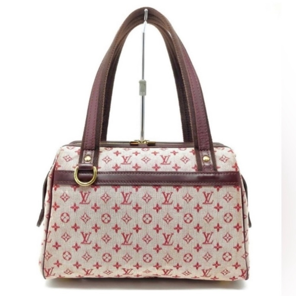 EUC Authentic Louis Vuitton Monogram Mini Lin Josephine PM Bordeaux Purse Bag